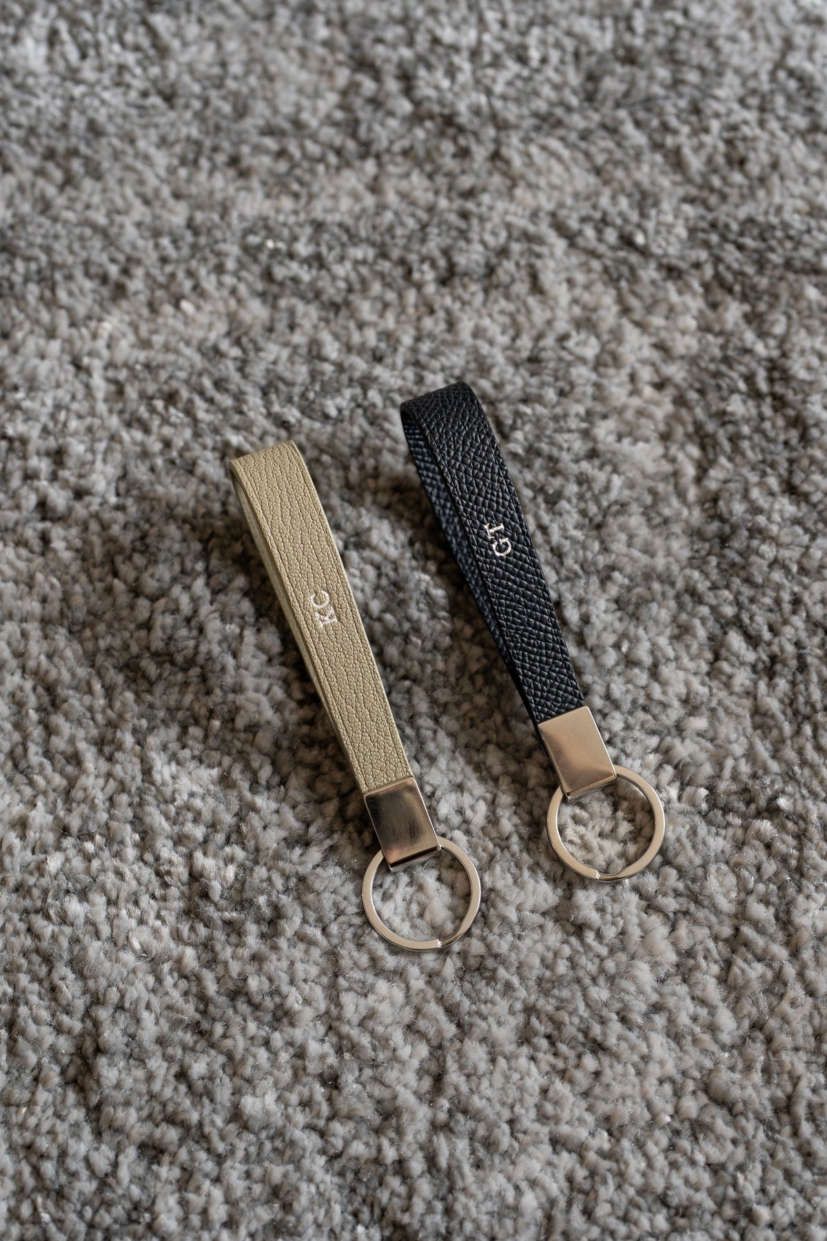 Personalized handmade leather keychain – made in Toronto by Impossible Leather